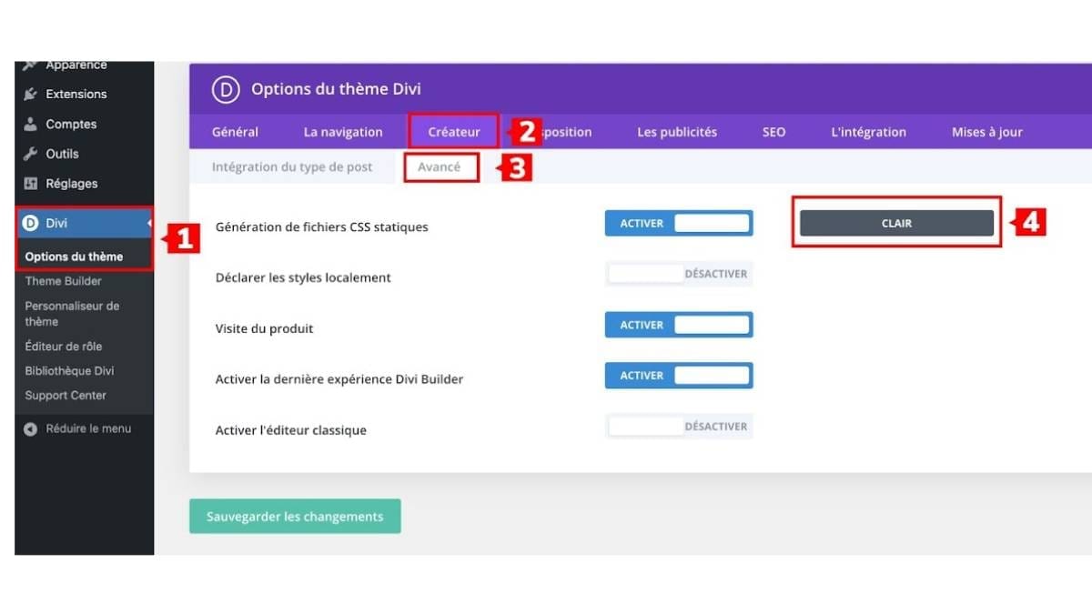 Mise en cache avec DIVI Mise en cache avec DIVI