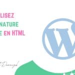 tuto signature html