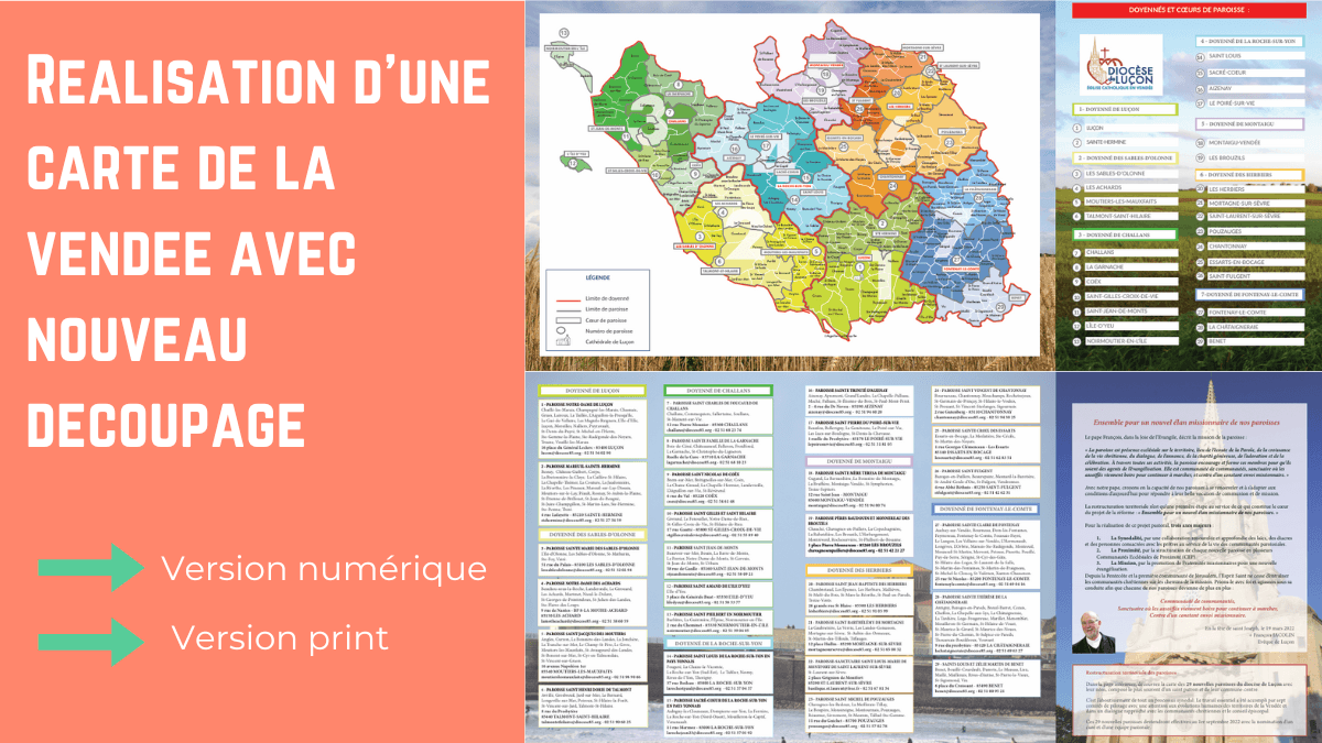 Une carte sur mesure pour les paroisses du diocèse de Luçon