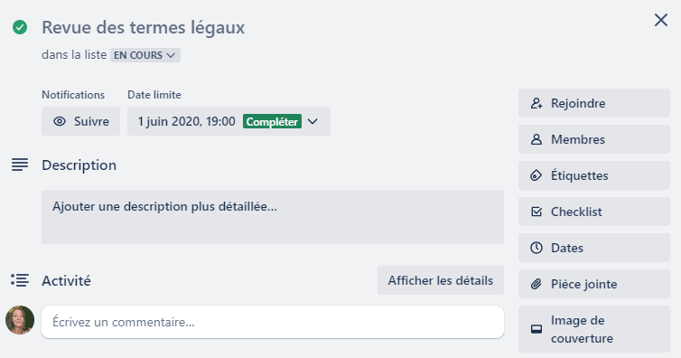 date échéance trello