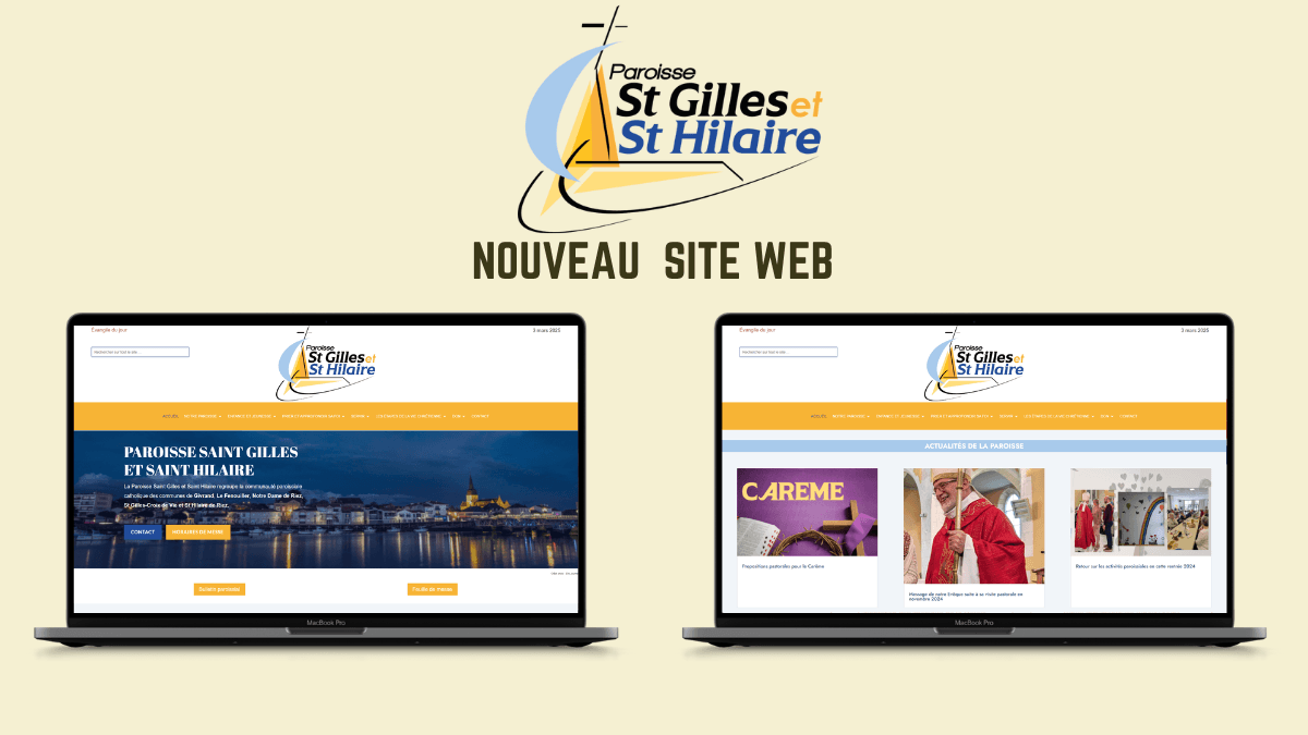 Création du site internet de la paroisse Saint-Gilles Saint-Hilaire