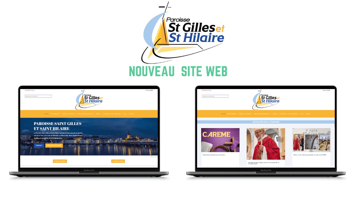 : Page des sacrements du site de la paroisse Saint-Gilles Saint-Hilaire