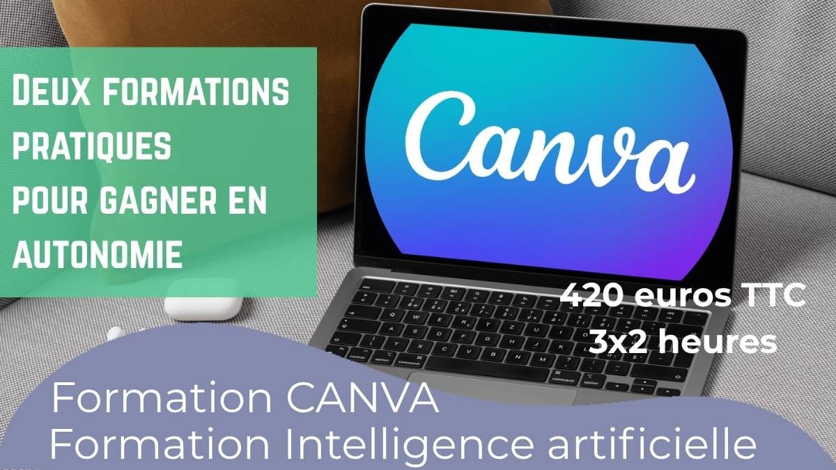 Deux formations pratiques pour gagner en autonomie avec Canva et l’IA