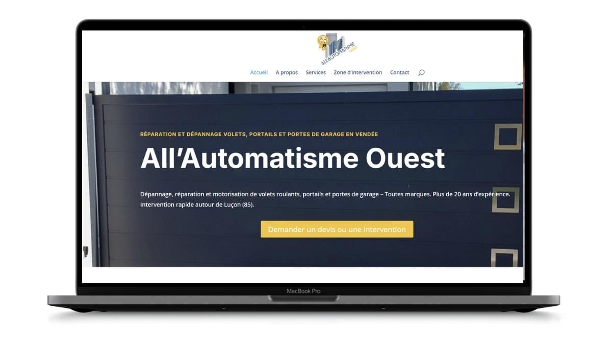 Site web réparation porte de garage et volets